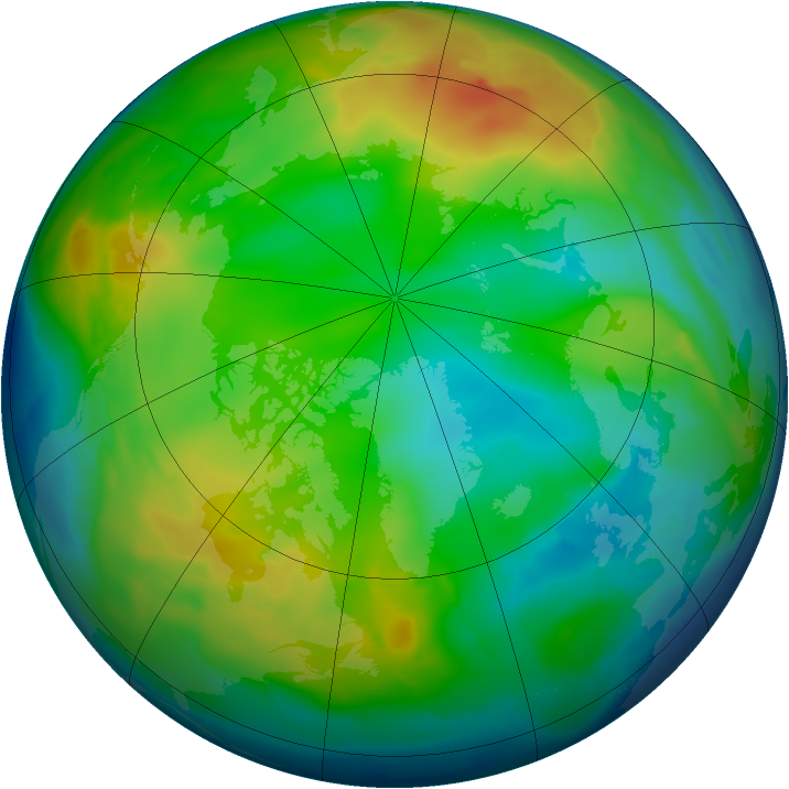 Arctic ozone map for 11 December 2010